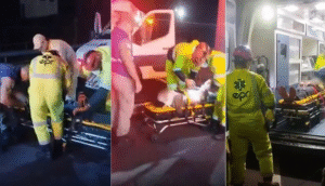 Resgate de homem em túnel de cinco metros de profundidade em acidente no antigo pedágio de Arapongas, na BR-369.
