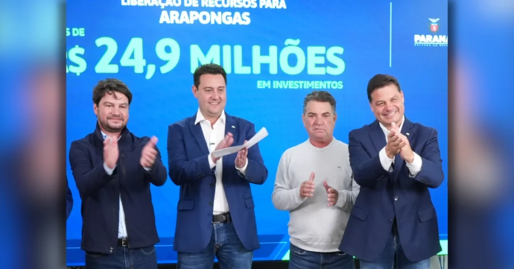 Investimentos em Arapongas incluem recapeamento asfáltico e novas obras anunciadas pelo Governo do Paraná