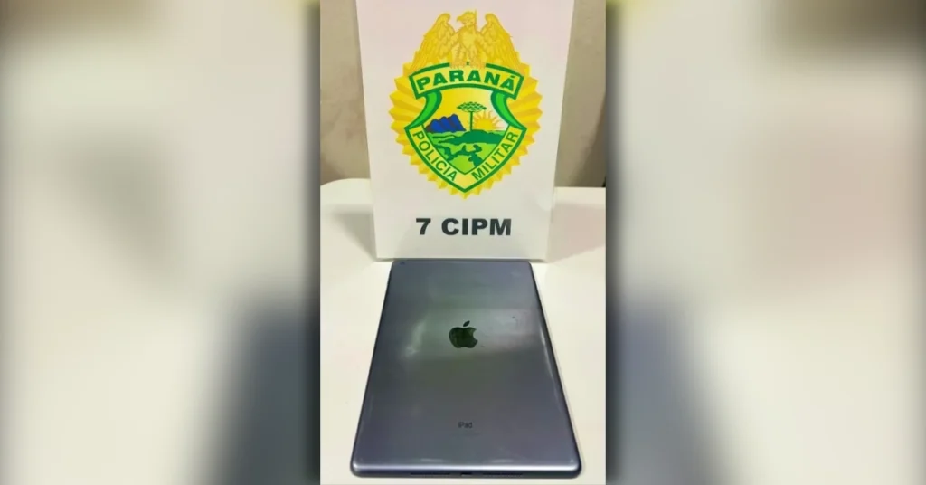 Policiais militares recuperam iPad furtado em Arapongas durante abordagem no Jardim Aeroporto