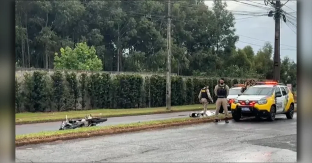 Motociclista morre em Rolândia após moto bater em poste na Avenida Atlanta