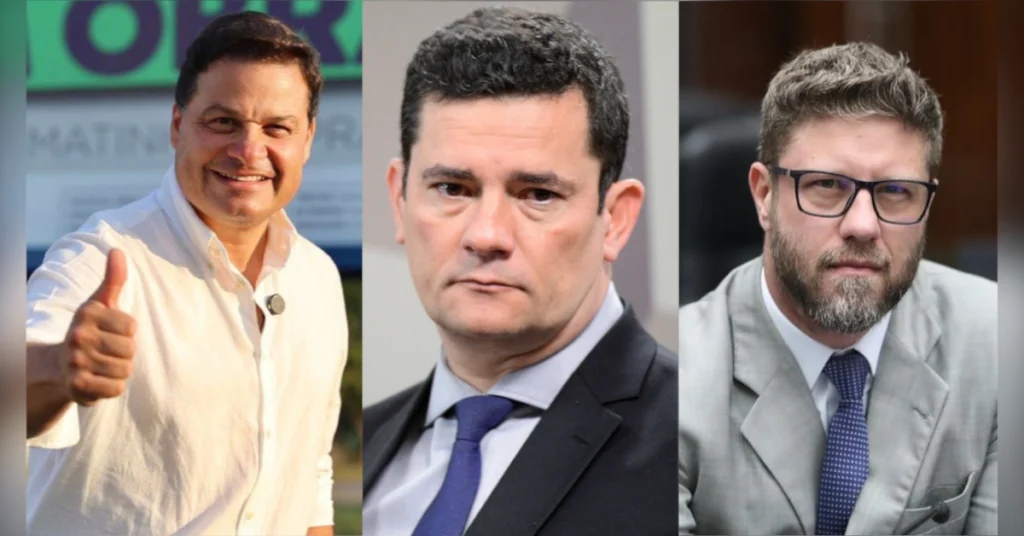 Cadidatos da pesquisa eleitoral para o Governo do Paraná com intenções de voto.